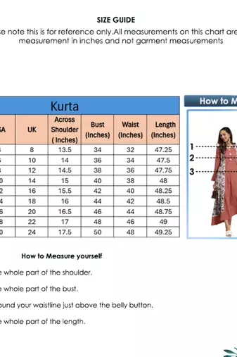  women's plus size rayon floral print anarkali kurta (multi)