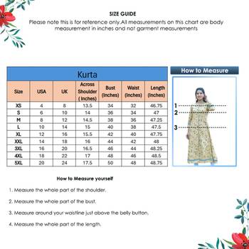 Women'S Plus Size Rayon Floral Printed Anarkali Kurti (Khaki) 7