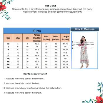 Women'S Rayon Floral Printed Anarkali Kurta (White) 6