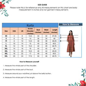 Women'S Cotton Anarkali Style Floral Printed Anarkali Kurta (Maroon) 6