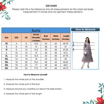 Women'S Cotton Floral Printed Anarkali Kurta (Pink) 5