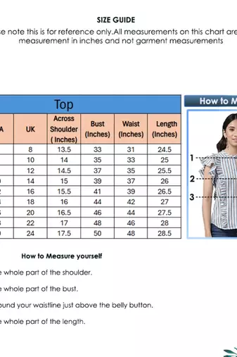 Women'S Cotton Blend Stripeed Regular Top(Multi)