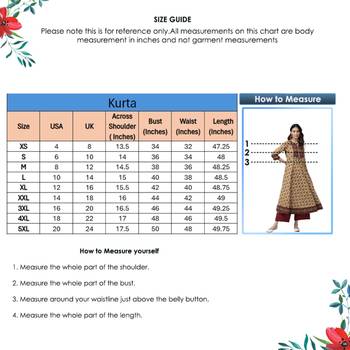 Women'S Plus Size Cotton Floral Printed Anarkali Kurti (Mustard) 6