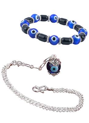Handmade rakhi combo couple pair panch mukhi rudraksh and jhumki charm bracelet silver plated set for bhaiya bhabhi 5
