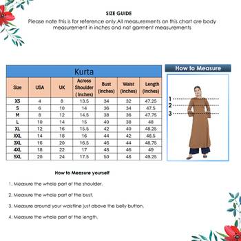 Women'S Plus Size Floral Printed A-Line Kurti (Brown) 6