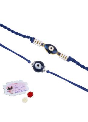Handmade combo blue evil eye set for brother bhaiya 1