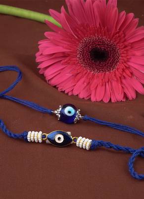 Handmade combo blue evil eye set for brother bhaiya 3