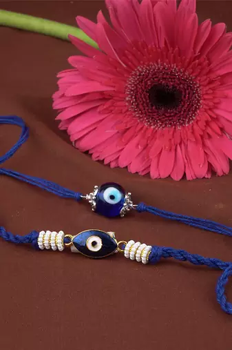 Handmade combo blue evil eye set for brother bhaiya