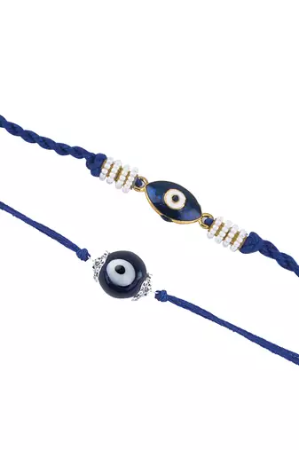 Handmade combo blue evil eye set for brother bhaiya