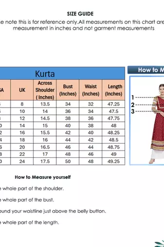  women's plus size cotton ikat printed anarkali kurti (maroon)