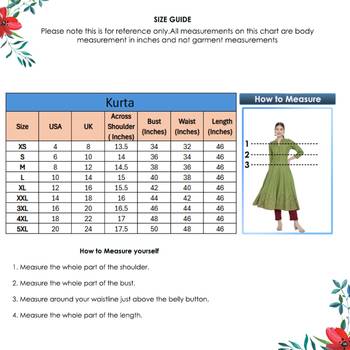Women'S Rayon Floral Printed Anarkali Kurti (Green) 6