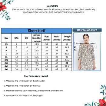 Women'S Cotton Geomatrical Printed Short Kurti (Multi) 6