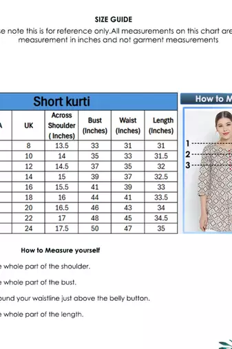 Women'S Cotton Geomatrical Printed Short Kurti (Multi)