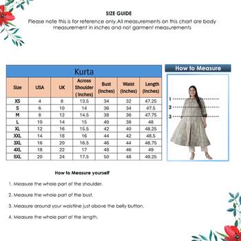  women's plus size cotton geomatrical printed anarkali kurti (grey) 6