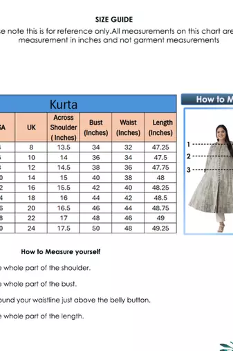  women's plus size cotton geomatrical printed anarkali kurti (grey)