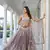 Glamorous Light Dusty Brown Butterfly Net With Thread And Sequins Embroidered Work Lehenga Choli