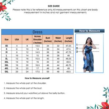 Women'S Indigo Patch Printed Dress (Indigo) 6