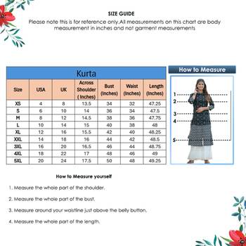 Women'S Cotton Ikat Printed A-Line Kurta (Black) 6