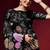  Black Colored Heavy Multi Sequence Embroidered Georgette Saree With Unstitched Banglori Silk Blouse