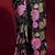  Black Colored Heavy Multi Sequence Embroidered Georgette Saree With Unstitched Banglori Silk Blouse