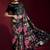  Black Colored Heavy Multi Sequence Embroidered Georgette Saree With Unstitched Banglori Silk Blouse