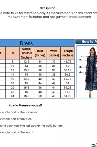 Women'S Floral Printed Flared Anarkali Dress With Jacket (Blue)