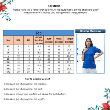 Women'S Rayon Dobby Designer Top (Blue) 6