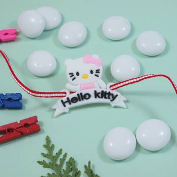 Fancy cartoon kids rakhi with roli chawal & rakshabandhan card for baby boys/bro/brother/bhai  1