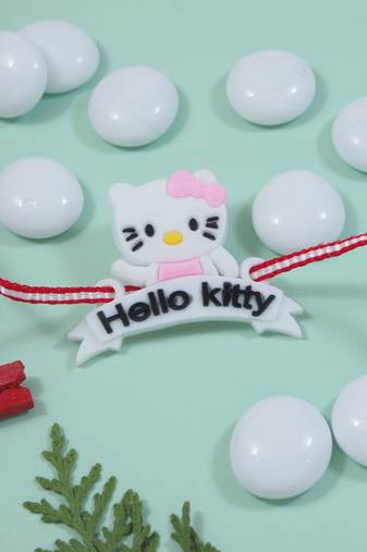 Fancy cartoon kids rakhi with roli chawal & rakshabandhan card for baby boys/bro/brother/bhai 