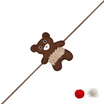 Soft fancy cartoon character kids rakhi rakhi with roli chawal & rakshabandhan card for new born baby/bro/brother  2