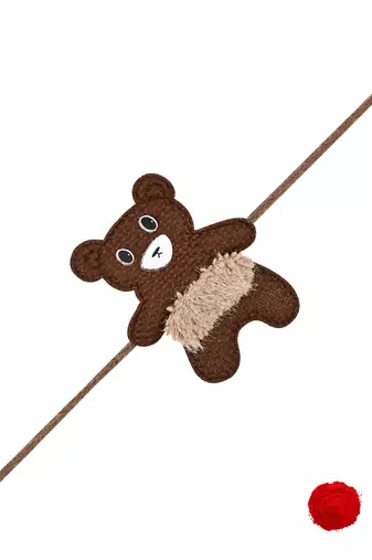 Soft fancy cartoon character kids rakhi rakhi with roli chawal & rakshabandhan card for new born baby/bro/brother 