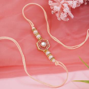 Fancy rakhi with roli chawal & rakshabandhan card for baby boys/bro/brother/bhai  1