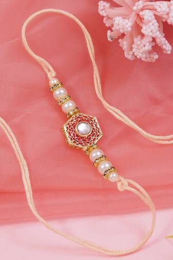 Fancy rakhi with roli chawal & rakshabandhan card for baby boys/bro/brother/bhai (r261)