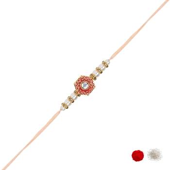 Fancy rakhi with roli chawal & rakshabandhan card for baby boys/bro/brother/bhai  2