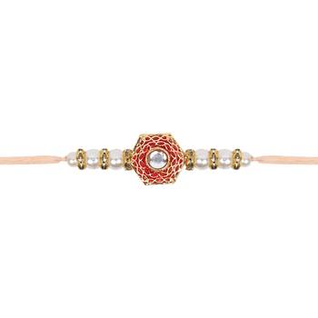 Fancy rakhi with roli chawal & rakshabandhan card for baby boys/bro/brother/bhai  3
