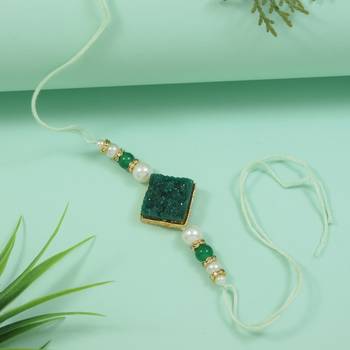 Fancy rakhi with roli chawal & rakshabandhan card for baby boys/bro/brother/bhai  1