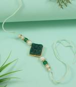 Fancy rakhi with roli chawal & rakshabandhan card for baby boys/bro/brother/bhai 