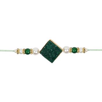 Fancy rakhi with roli chawal & rakshabandhan card for baby boys/bro/brother/bhai  2
