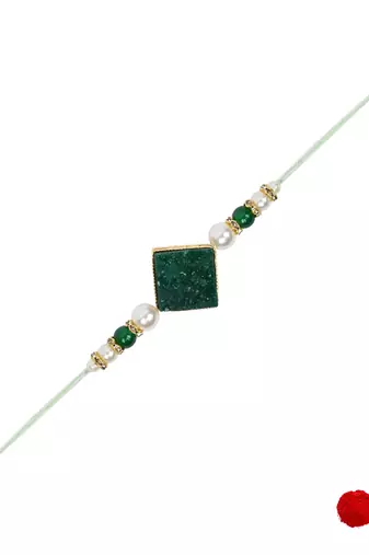 Fancy rakhi with roli chawal & rakshabandhan card for baby boys/bro/brother/bhai 