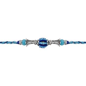 Fancy rakhi with roli chawal & rakshabandhan card for baby boys/bro/brother/bhai  2