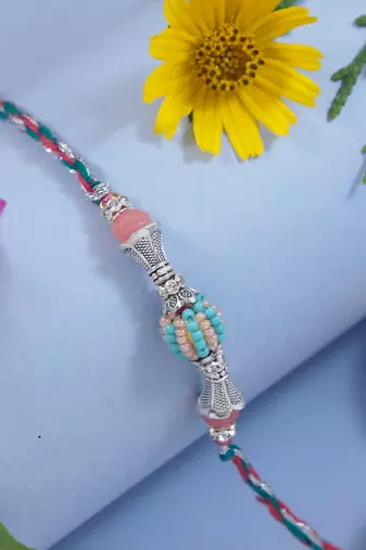Fancy combo rakhi with roli chawal & rakshabandhan card|best gift for baby boys/bro/brother/bhai 