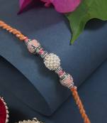 Fancy rakhi with roli chawal & rakshabandhan card for baby boys/bro/brother/bhai 