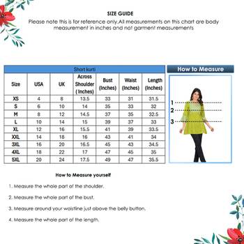 Women'S Green Floral Printed Short Kurti (Green) 6