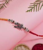 Fancy jai shree ram rakhi with roli chawal & rakshabandhan card for baby boys/bro/brother/bhai 