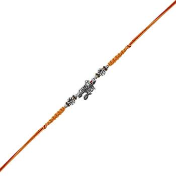 Fancy jai shree ram rakhi with roli chawal & rakshabandhan card for baby boys/bro/brother/bhai  3