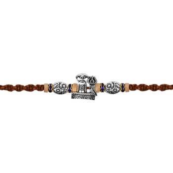 Lord shiva rakhi rakhi with roli chawal & rakshabandhan card for men/bro/brother  1