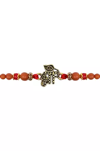 Fancy shree rakhi with roli chawal & rakshabandhan card for baby boys/bro/brother/bhai 