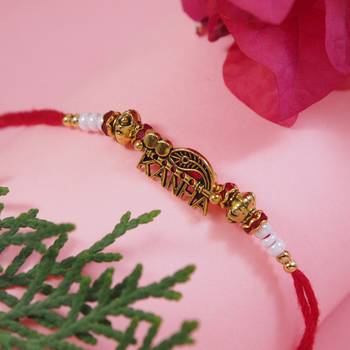 Fancy kanha rakhi with roli chawal & rakshabandhan card for baby boys/bro/brother/bhai  1