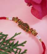 Fancy kanha rakhi with roli chawal & rakshabandhan card for baby boys/bro/brother/bhai 