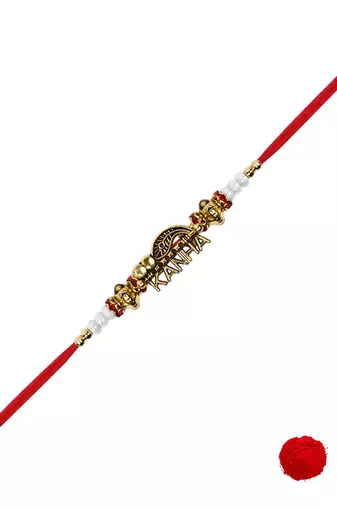 Fancy kanha rakhi with roli chawal & rakshabandhan card for baby boys/bro/brother/bhai 